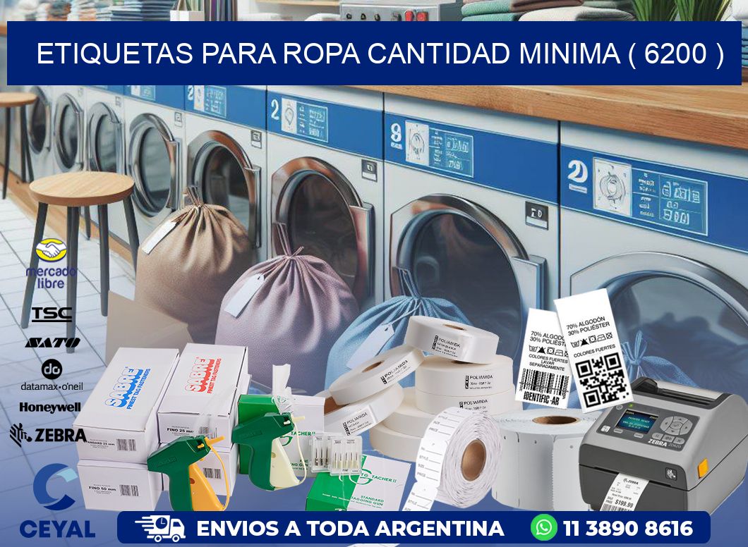 ETIQUETAS PARA ROPA CANTIDAD MINIMA ( 6200 )