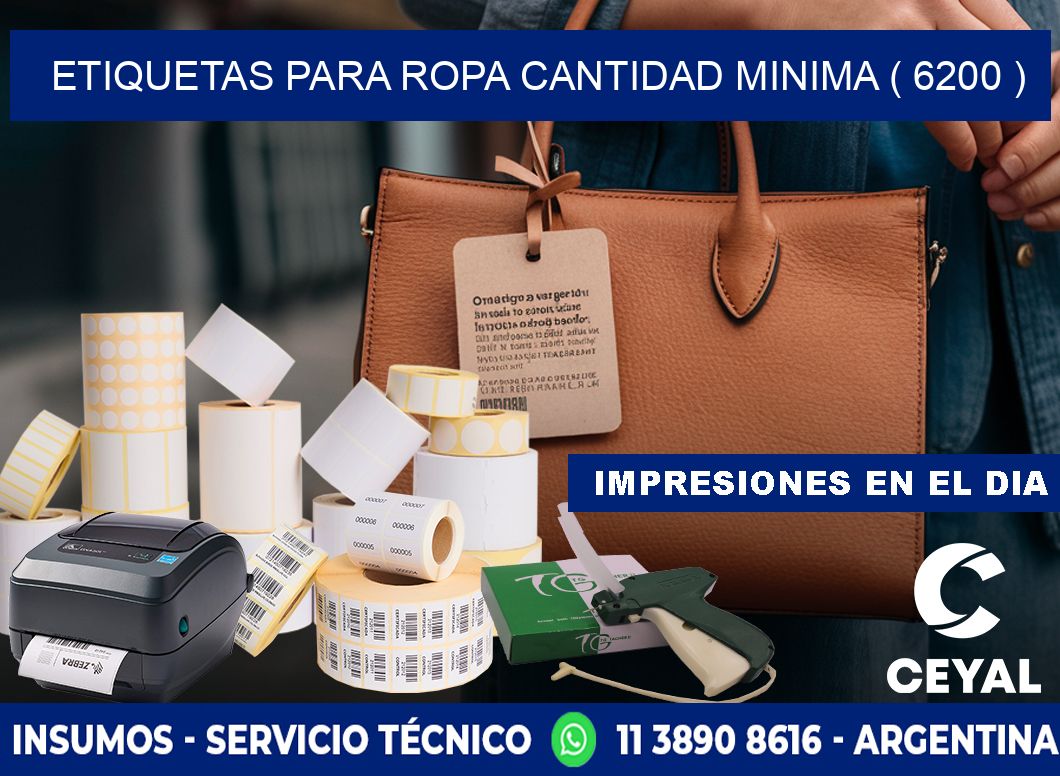 ETIQUETAS PARA ROPA CANTIDAD MINIMA ( 6200 )