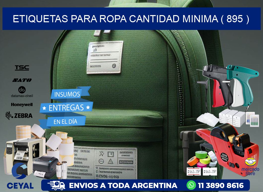 ETIQUETAS PARA ROPA CANTIDAD MINIMA ( 895 )