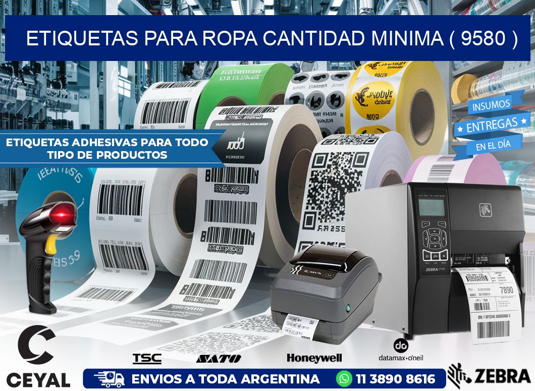 ETIQUETAS PARA ROPA CANTIDAD MINIMA ( 9580 )