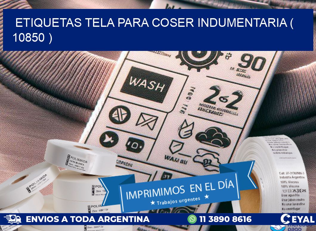 ETIQUETAS TELA PARA COSER INDUMENTARIA ( 10850 )
