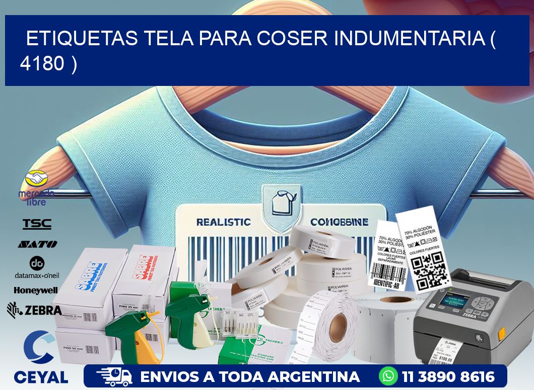 ETIQUETAS TELA PARA COSER INDUMENTARIA ( 4180 )