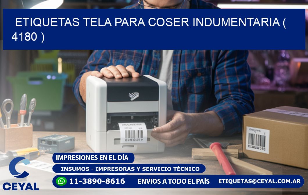 ETIQUETAS TELA PARA COSER INDUMENTARIA ( 4180 )