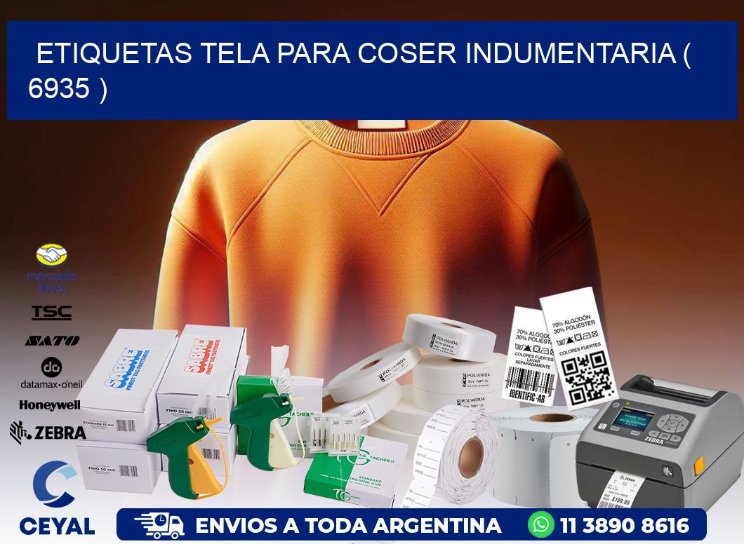 ETIQUETAS TELA PARA COSER INDUMENTARIA ( 6935 )