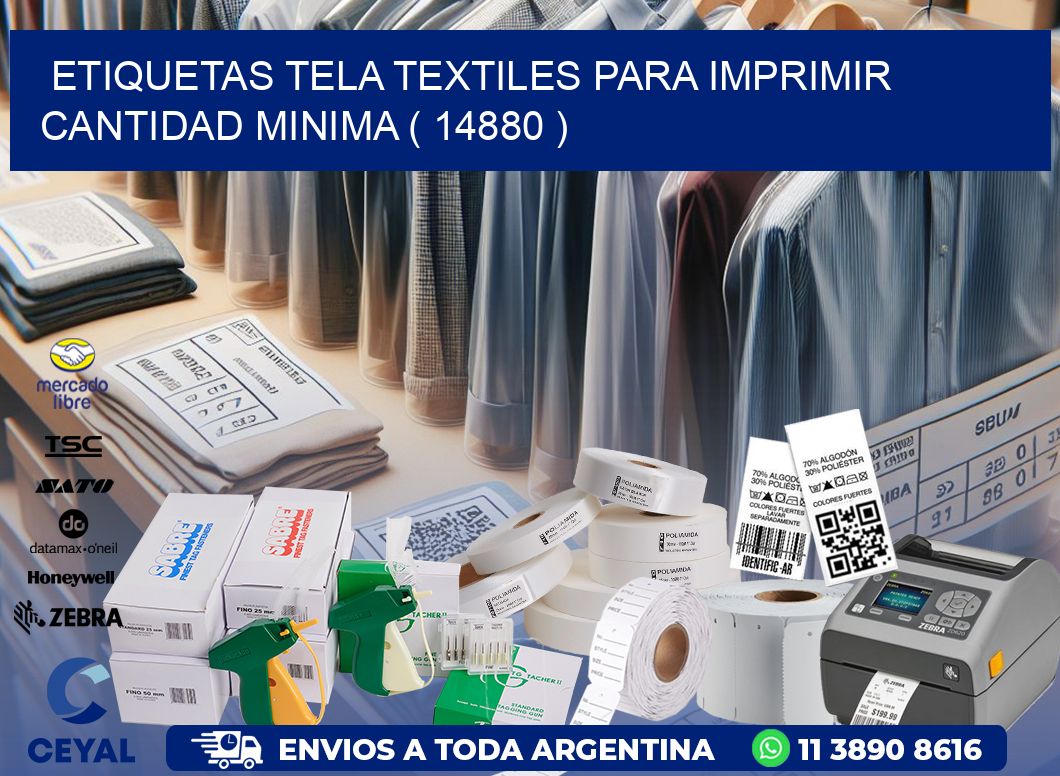 ETIQUETAS TELA TEXTILES PARA IMPRIMIR CANTIDAD MINIMA ( 14880 )