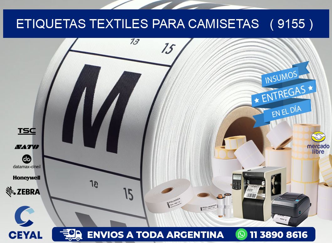 ETIQUETAS TEXTILES PARA CAMISETAS   ( 9155 )