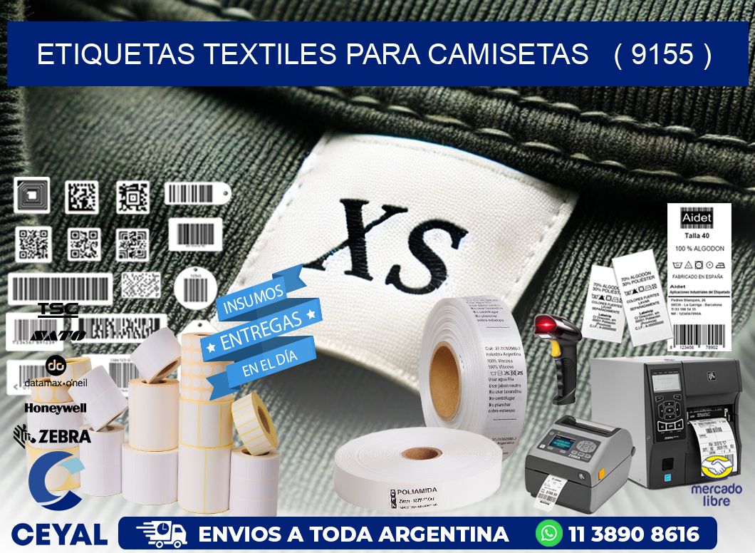 ETIQUETAS TEXTILES PARA CAMISETAS   ( 9155 )