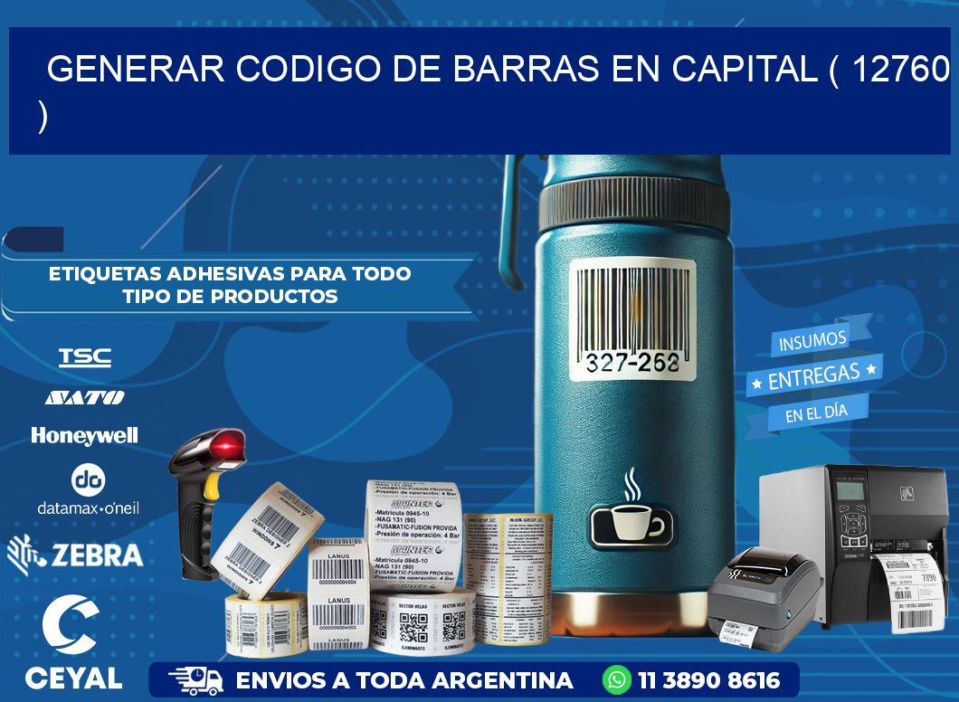 GENERAR CODIGO DE BARRAS EN CAPITAL ( 12760 )