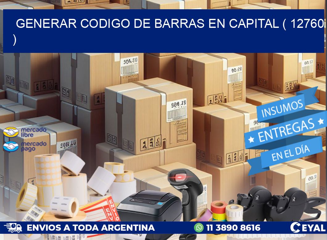 GENERAR CODIGO DE BARRAS EN CAPITAL ( 12760 )