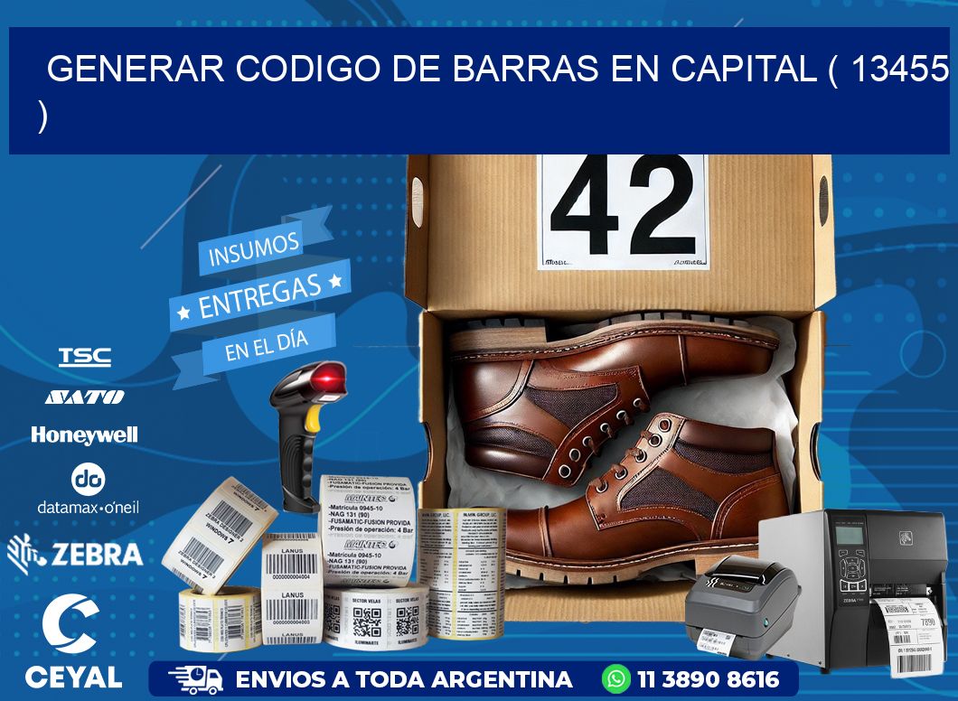 GENERAR CODIGO DE BARRAS EN CAPITAL ( 13455 )