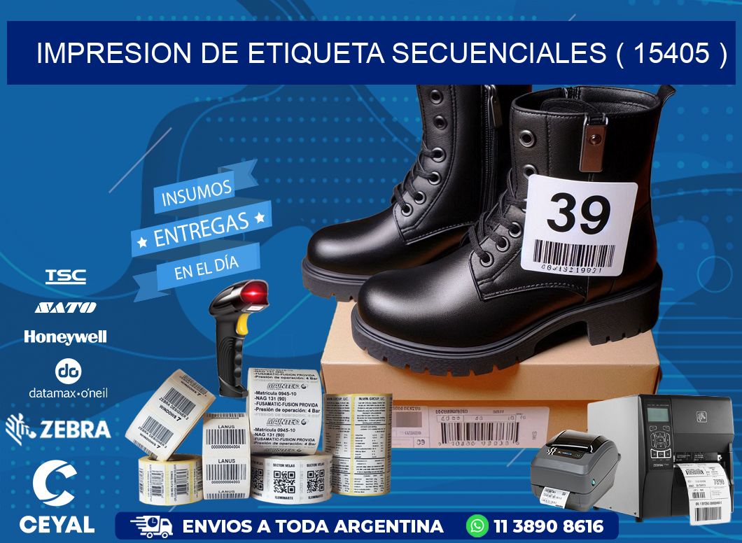 IMPRESION DE ETIQUETA SECUENCIALES ( 15405 )