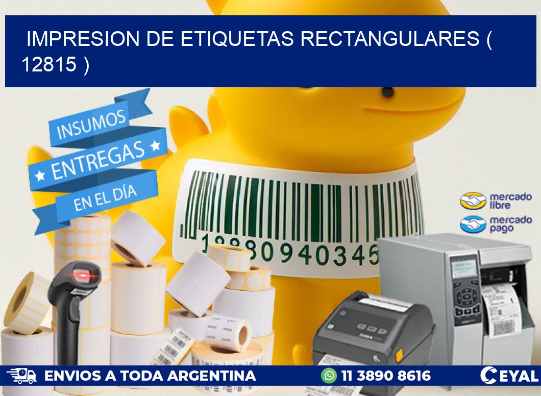 IMPRESION DE ETIQUETAS RECTANGULARES ( 12815 )