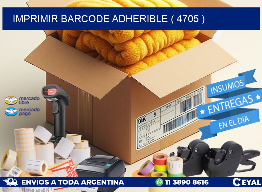 IMPRIMIR BARCODE ADHERIBLE ( 4705 )