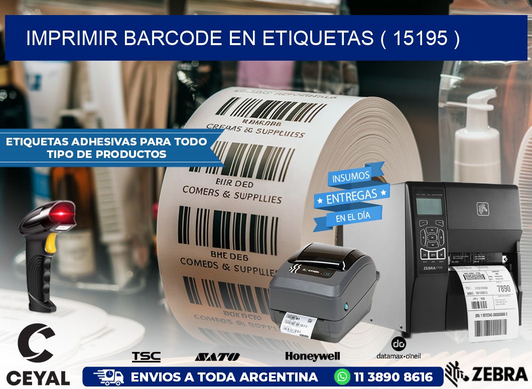 IMPRIMIR BARCODE EN ETIQUETAS ( 15195 )