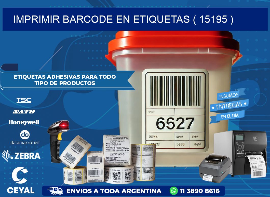 IMPRIMIR BARCODE EN ETIQUETAS ( 15195 )