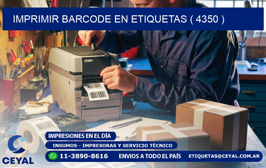 IMPRIMIR BARCODE EN ETIQUETAS ( 4350 )