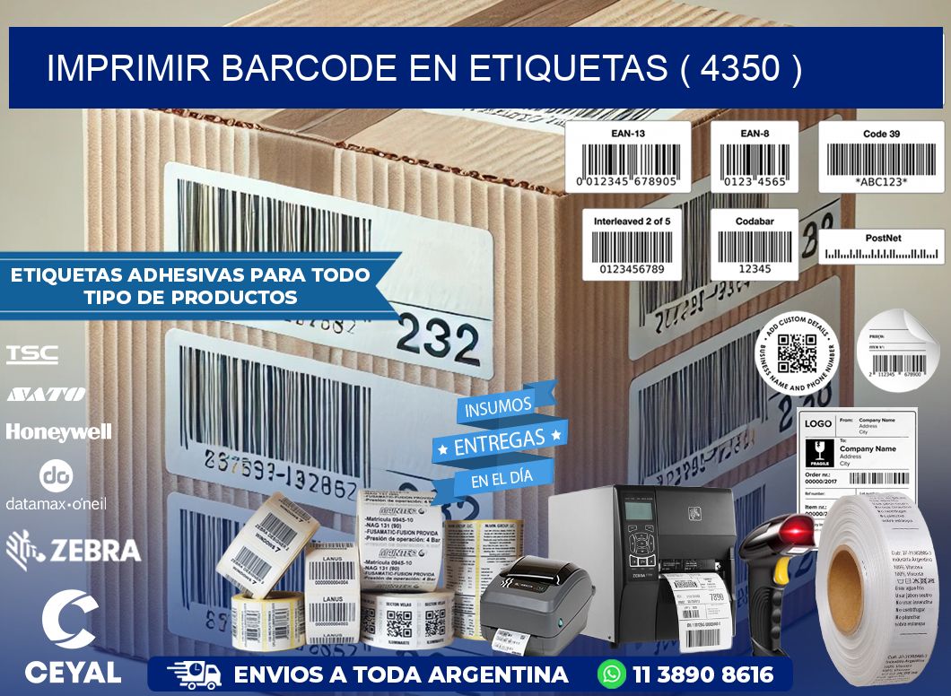 IMPRIMIR BARCODE EN ETIQUETAS ( 4350 )