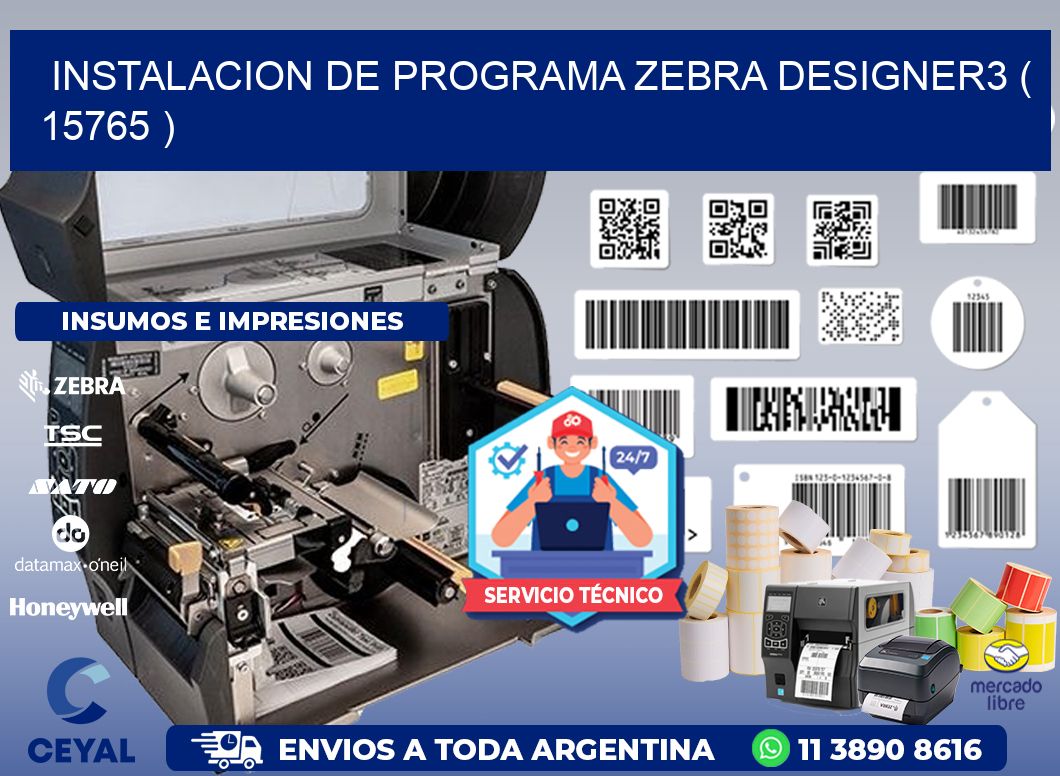 INSTALACION DE PROGRAMA ZEBRA DESIGNER3 ( 15765 )