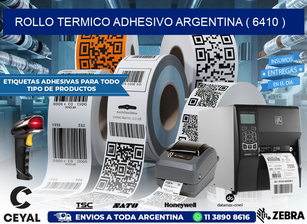 ROLLO TERMICO ADHESIVO ARGENTINA ( 6410 )