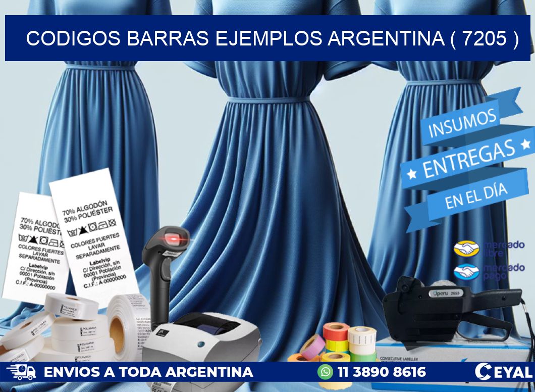 codigos barras ejemplos argentina ( 7205 )