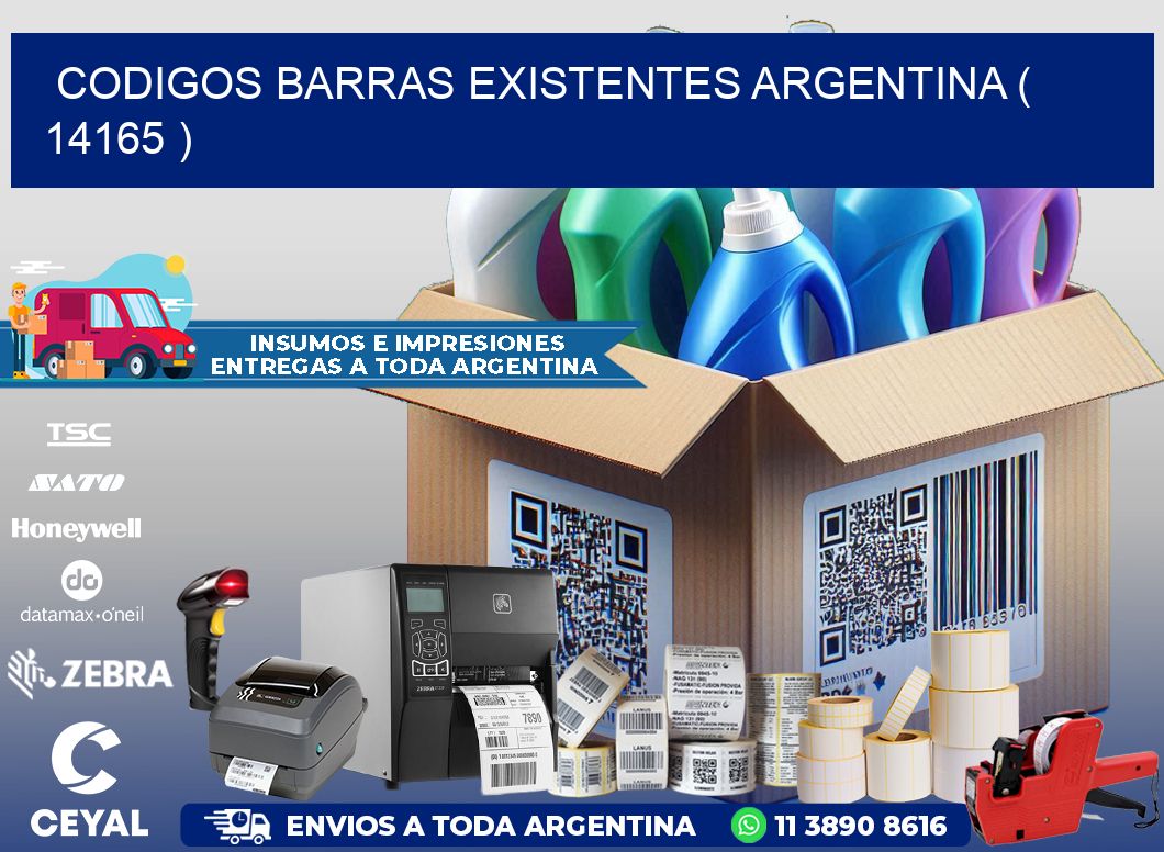 codigos barras existentes argentina ( 14165 )