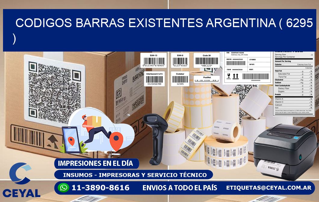codigos barras existentes argentina ( 6295 )