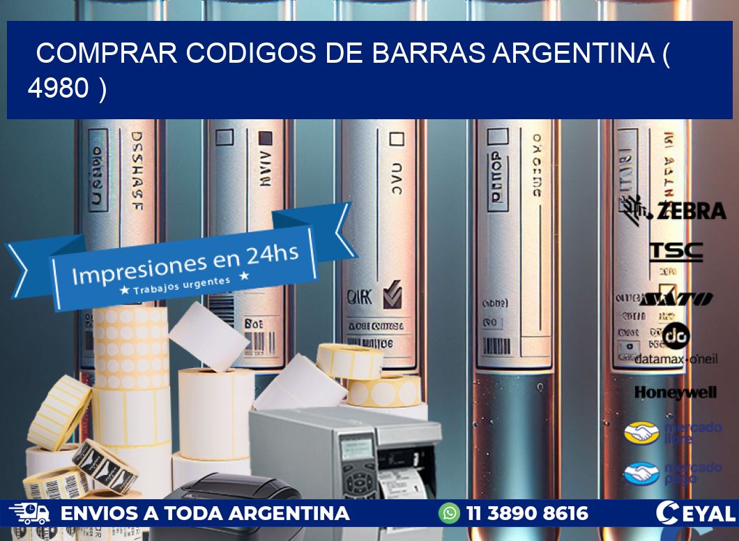 comprar codigos de barras argentina ( 4980 )