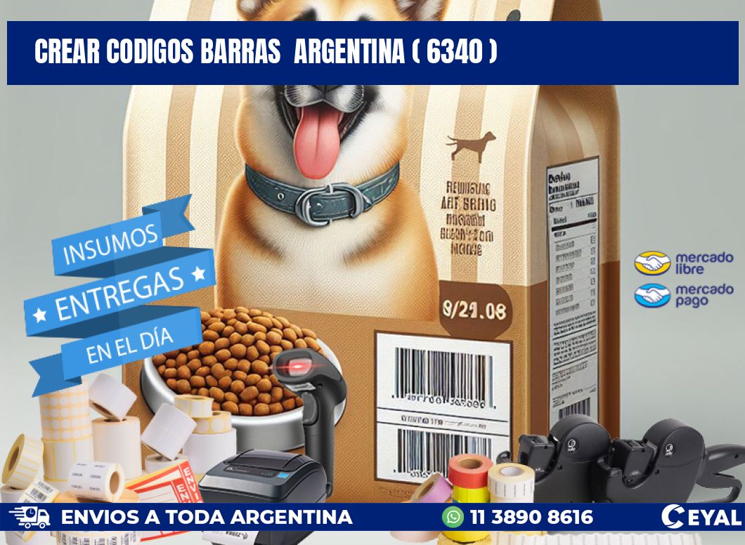 crear codigos barras  argentina ( 6340 )