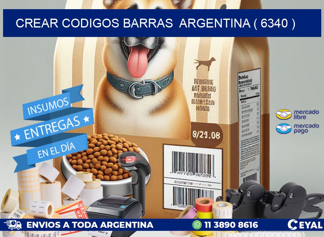 crear codigos barras  argentina ( 6340 )
