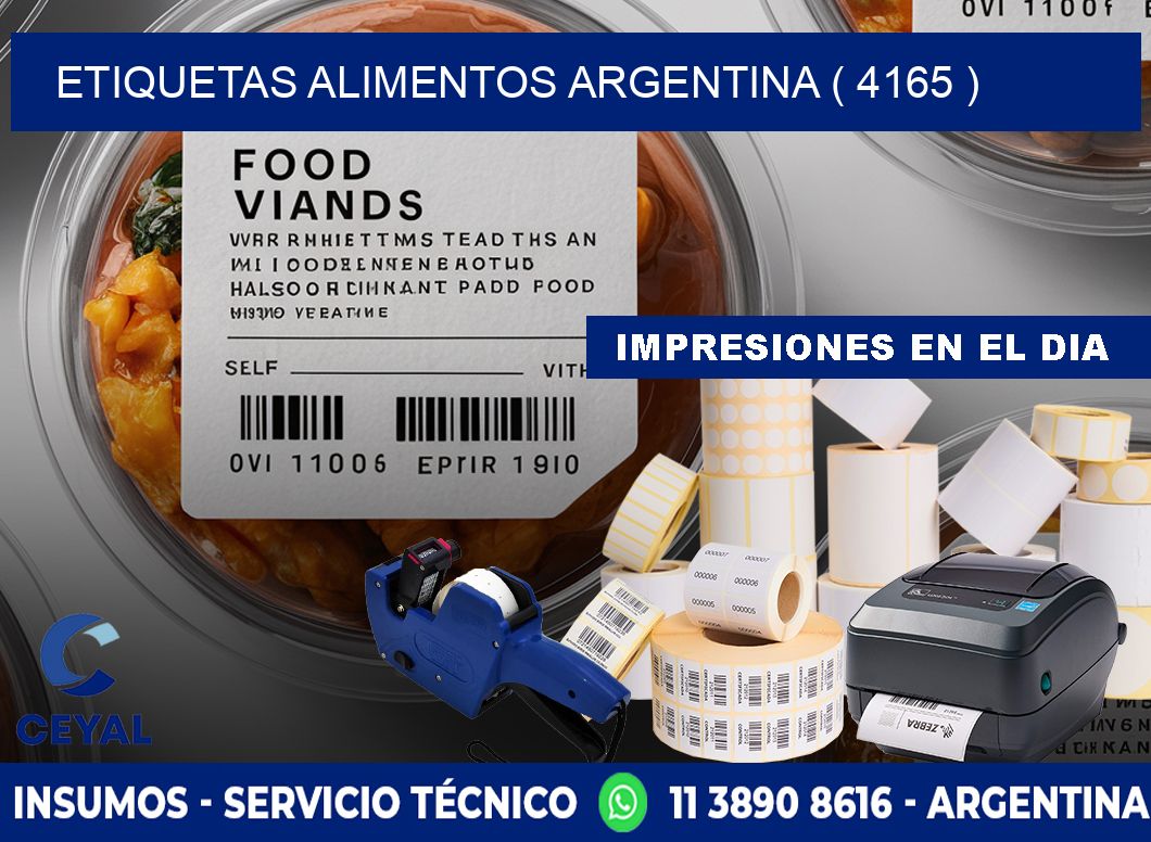 etiquetas alimentos argentina ( 4165 )