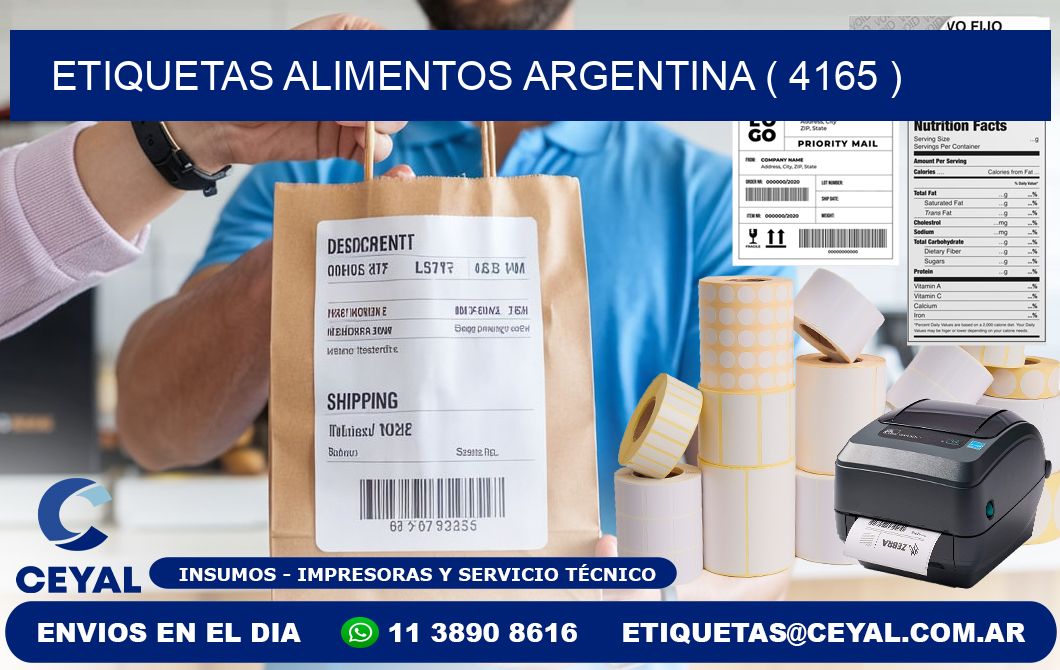 etiquetas alimentos argentina ( 4165 )