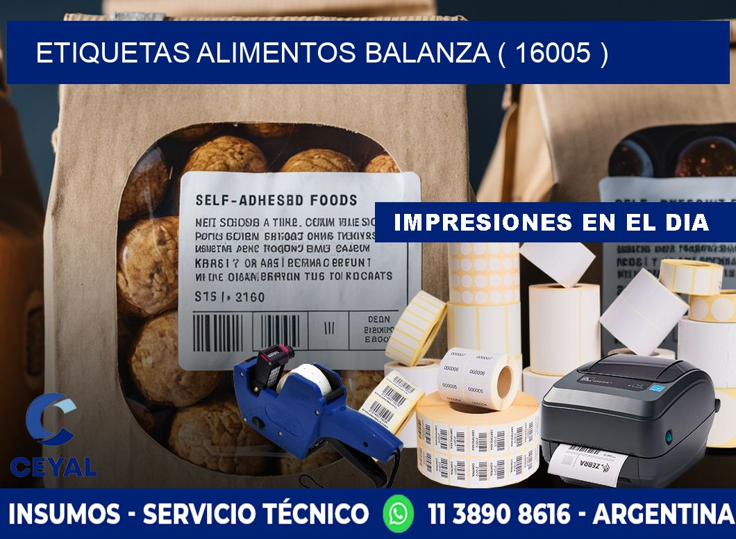 etiquetas alimentos balanza ( 16005 )