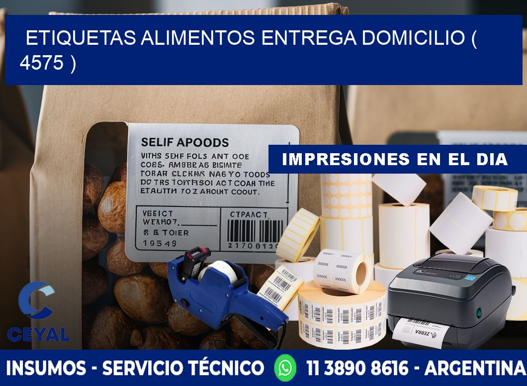etiquetas alimentos entrega domicilio ( 4575 )