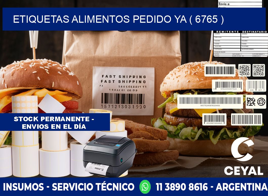 etiquetas alimentos pedido ya ( 6765 )