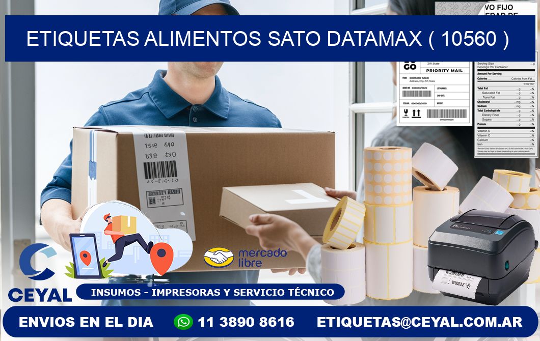 etiquetas alimentos sato datamax ( 10560 )