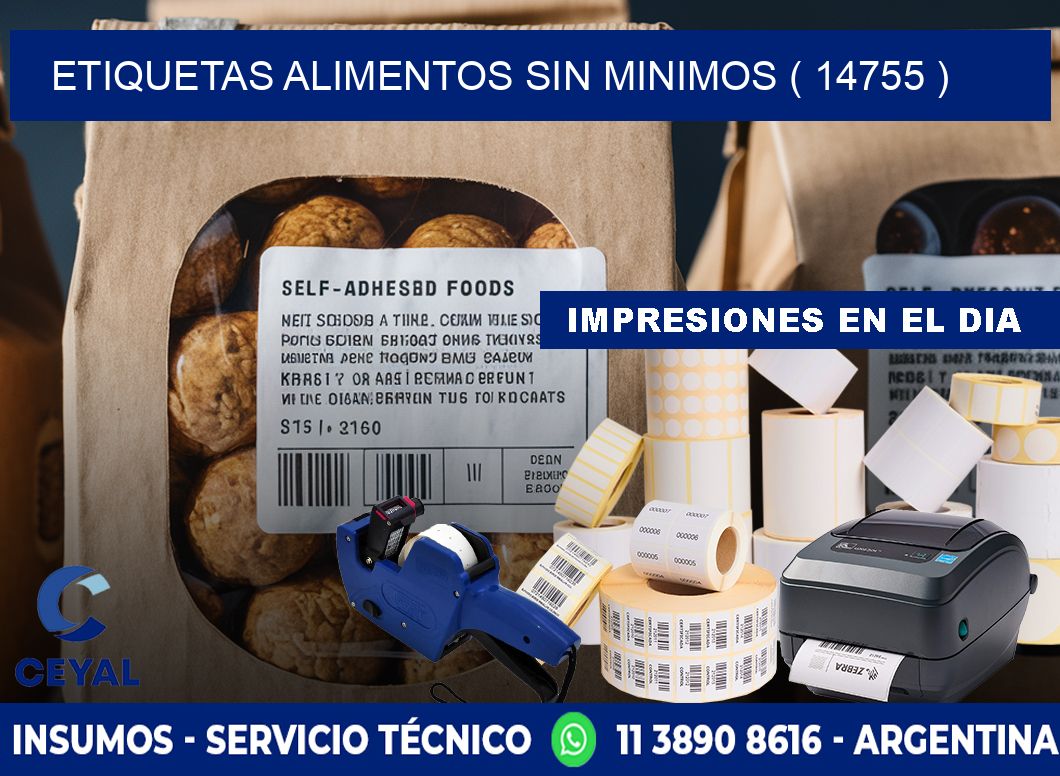 etiquetas alimentos sin minimos ( 14755 )