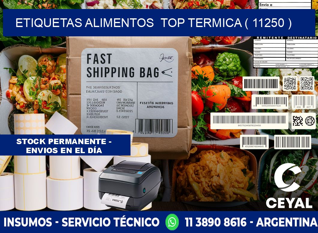 etiquetas alimentos  top termica ( 11250 )