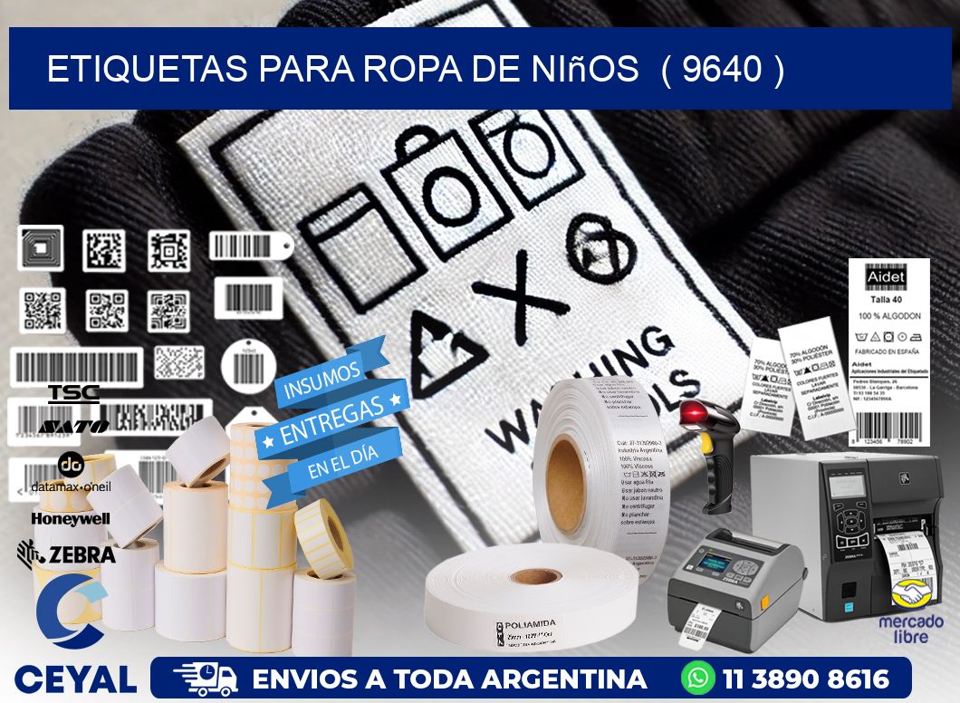 etiquetas para ropa de niños  ( 9640 )