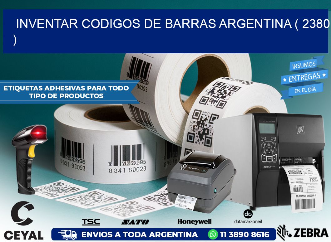 inventar codigos de barras argentina ( 2380 )
