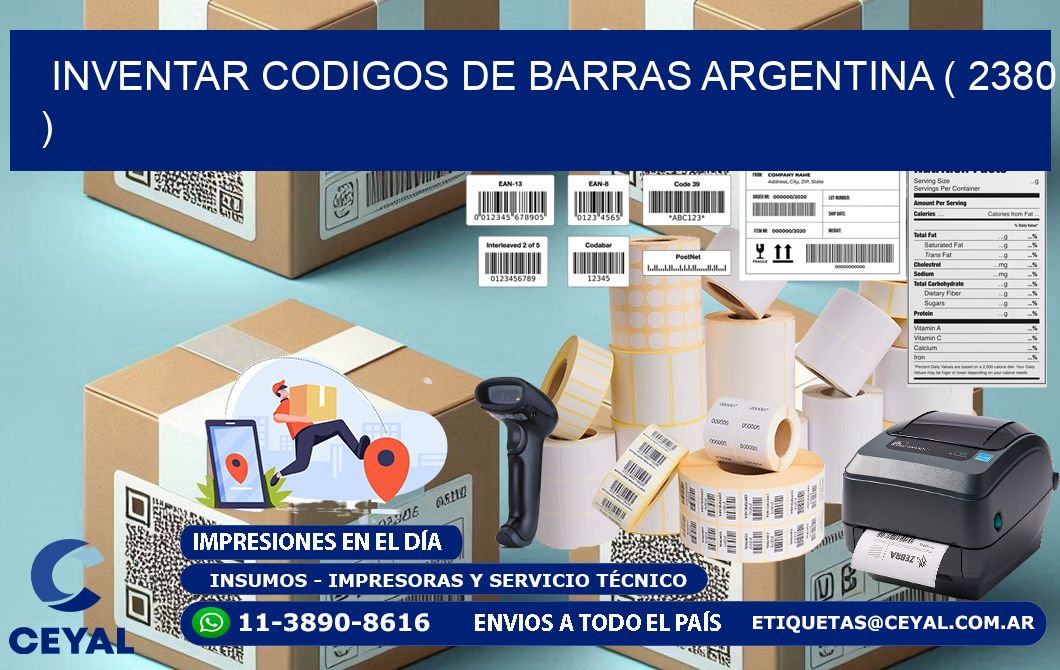 inventar codigos de barras argentina ( 2380 )