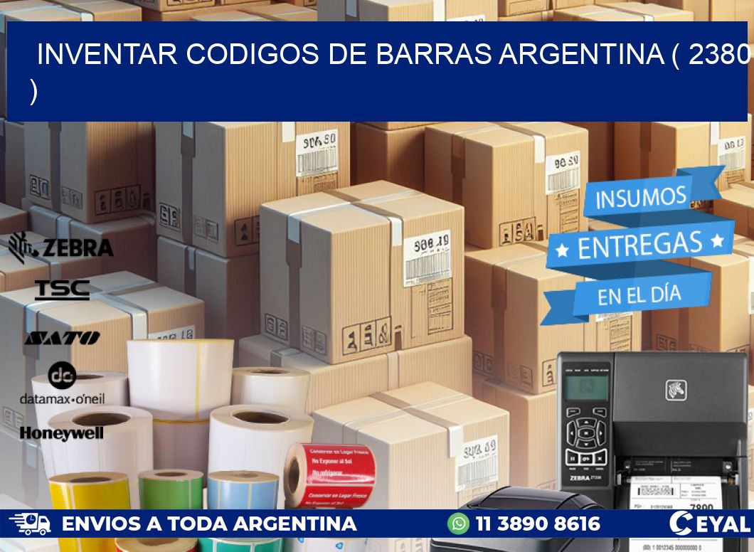 inventar codigos de barras argentina ( 2380 )