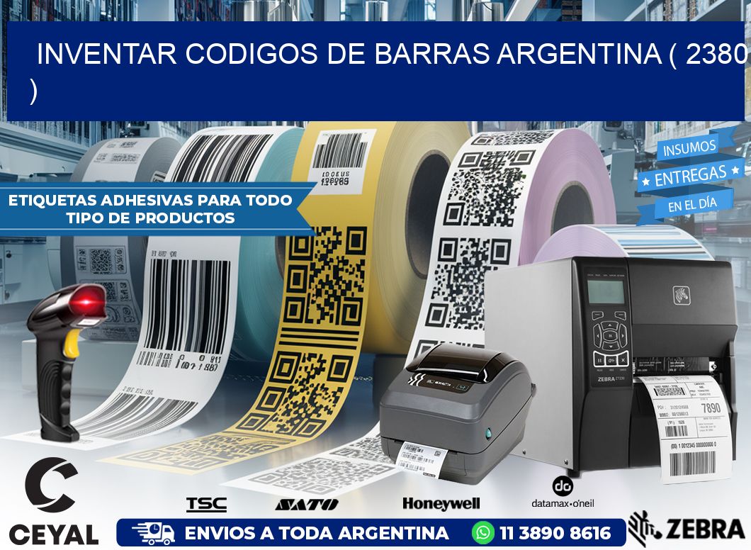 inventar codigos de barras argentina ( 2380 )