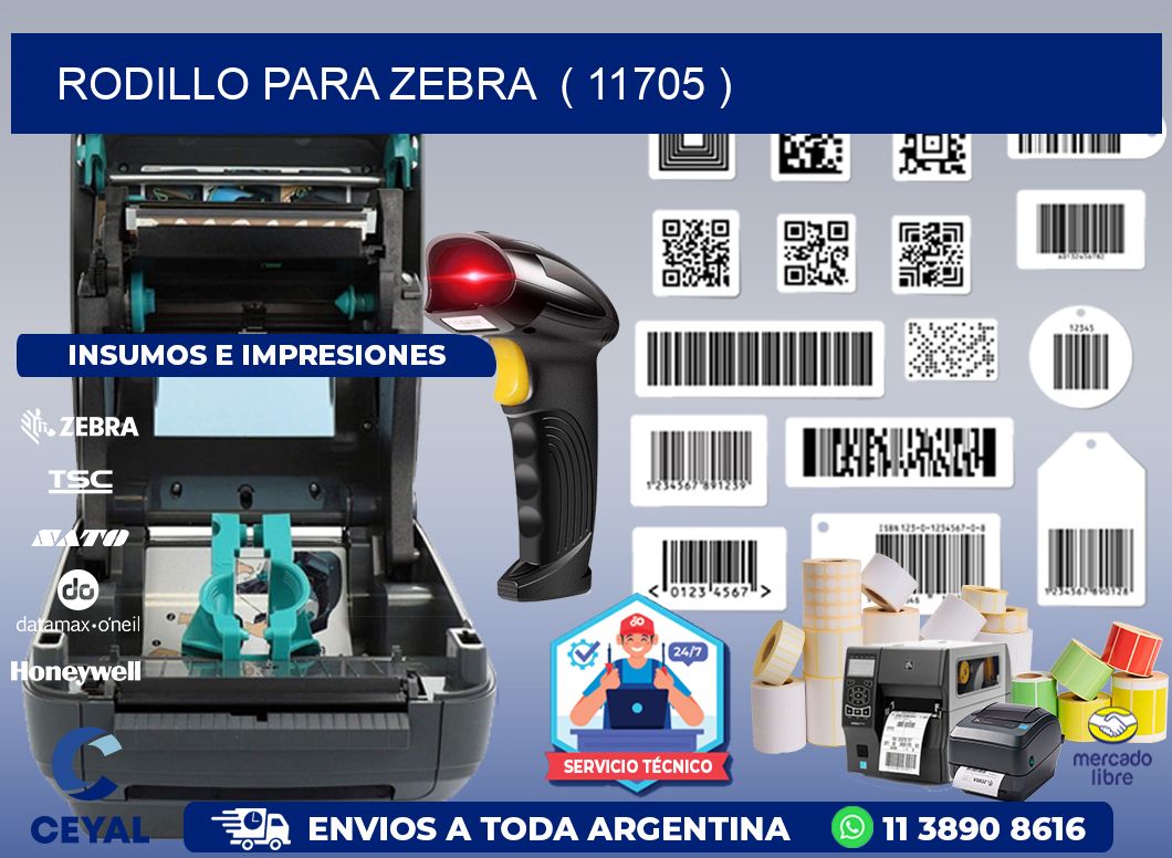 rodillo para zebra ( 11705 )