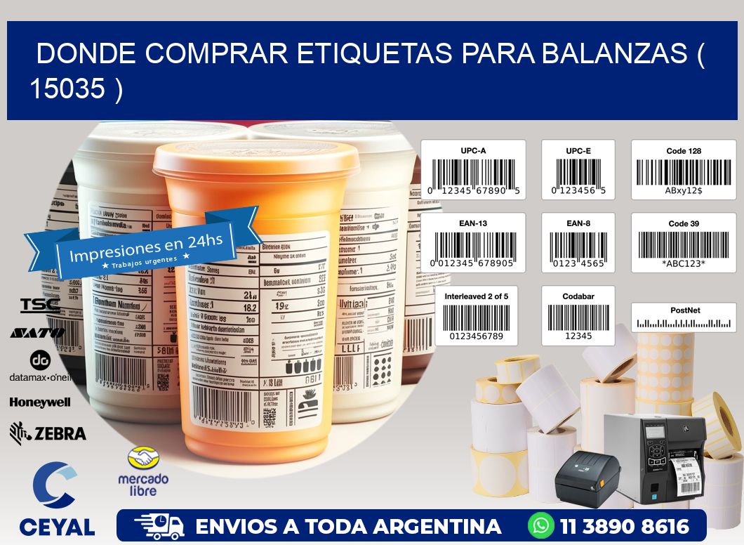 DONDE COMPRAR ETIQUETAS PARA BALANZAS ( 15035 )