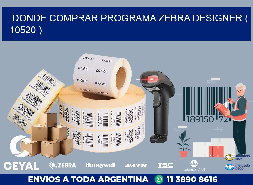 DONDE COMPRAR PROGRAMA ZEBRA DESIGNER ( 10520 )