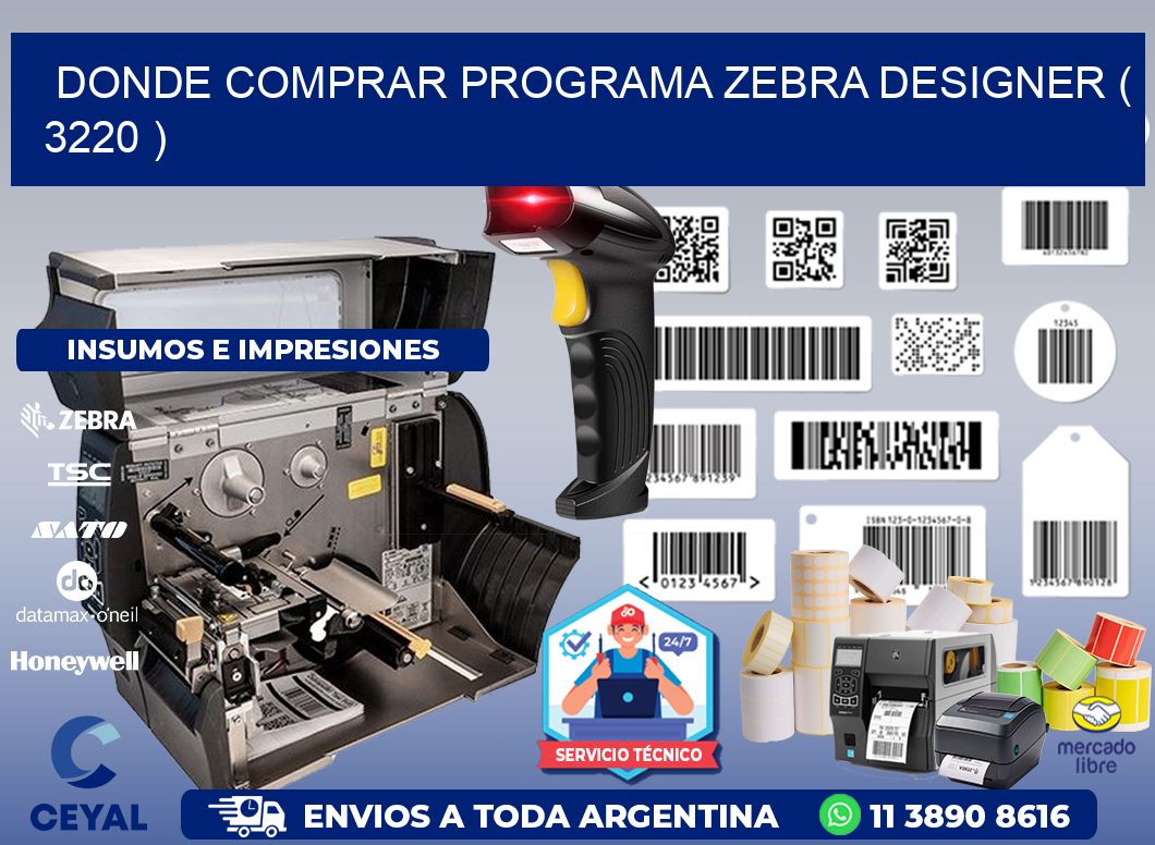 DONDE COMPRAR PROGRAMA ZEBRA DESIGNER ( 3220 )