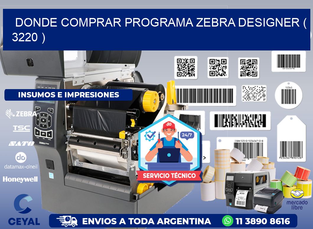 DONDE COMPRAR PROGRAMA ZEBRA DESIGNER ( 3220 )