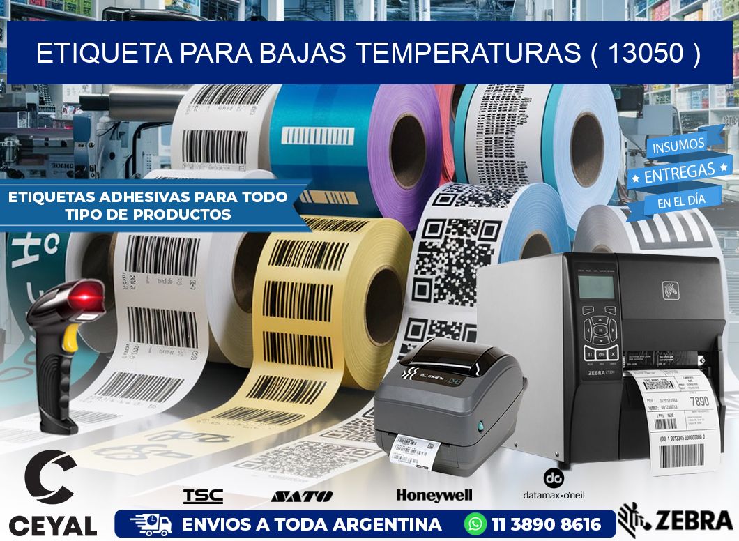 ETIQUETA PARA BAJAS TEMPERATURAS ( 13050 )