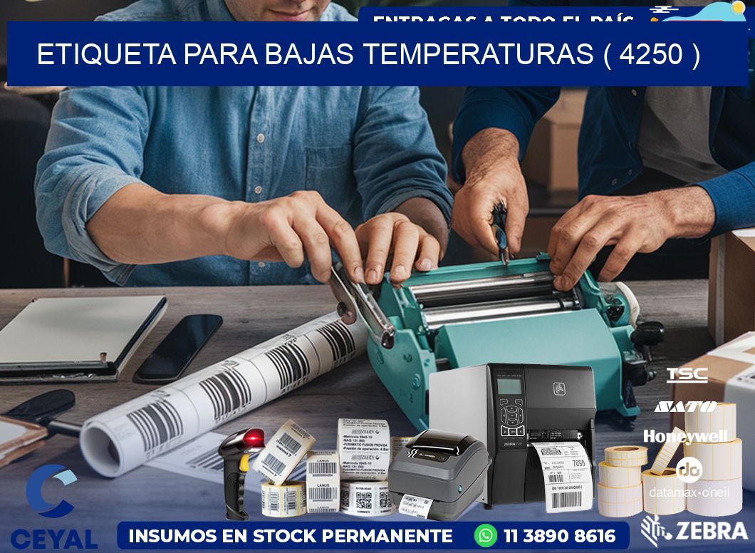 ETIQUETA PARA BAJAS TEMPERATURAS ( 4250 )