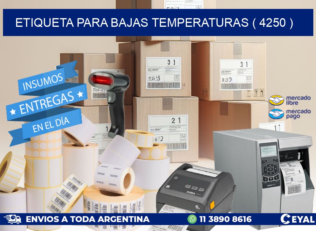 ETIQUETA PARA BAJAS TEMPERATURAS ( 4250 )